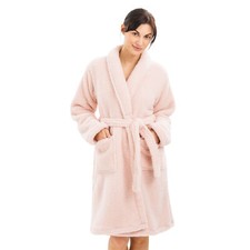 Robe de chambre femme peignoir d'intérieur polaire microfibre poches ceinture