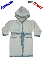 Peignoir enfant prénom brodé