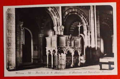 Carte postale milano basilica - postale,