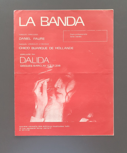 Partition dalida banda - partition, /