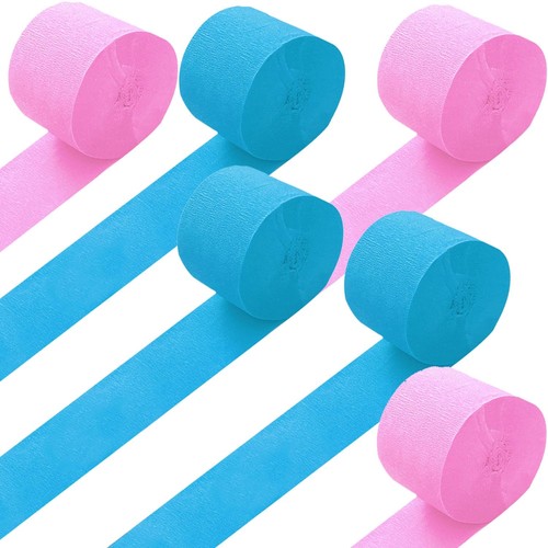 Pcs pink blue crepe paper - crepe,