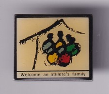 RARE PINS PIN'S .. OLYMPIQUE OLYMPIC ALBERTVILLE 1992 WELCOME HOME FAMILLY ~25