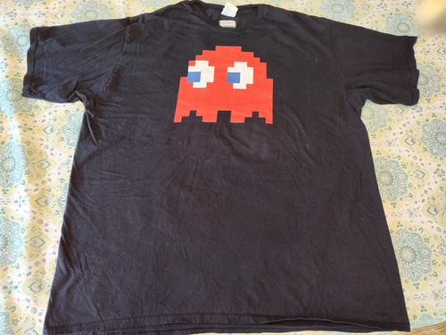Vtg pac man shirt mens - pac, 2xl
