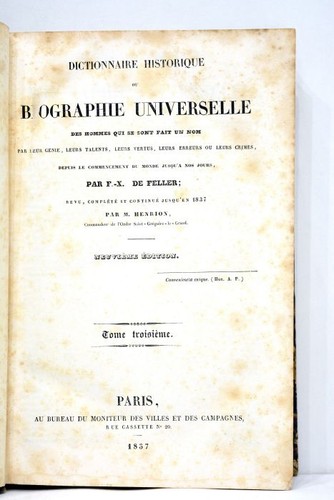 Livre ancien feller - livre,