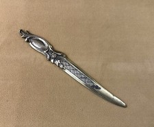 coupe papier / ouvre lettre en bronze Décor rocaille / Louis XV bureau 22,5 cm