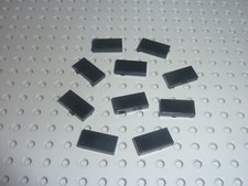 10 x LEGO Black tiles 1x2 ref