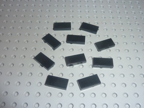 Lego black tiles 1x2 ref - lego,