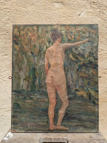 Neo impressionniste huile - nu,