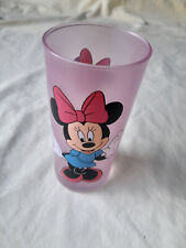 " VERRE DISNEYSTORE EXCLUSIVE MINNIE MOUSE FOND ROSE DISNEY 14.5 CM / D = 7 CM