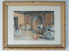 Cadre tableau ancien Edgard DEGAS danseuses le foyer de la danse à l'opéra