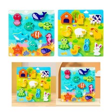 Puzzles en bois Montessori