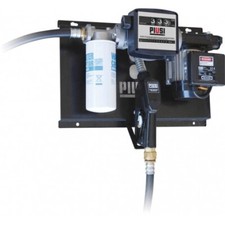Station gasoil 230V 56L/min avec filtre, pistolet automatique et compteur