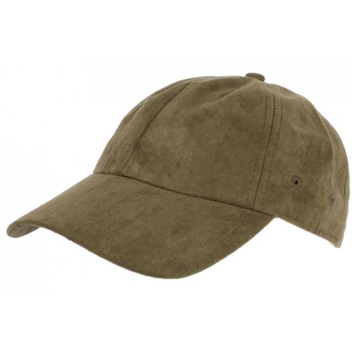 Casquette cuir verte kaki - cuir,