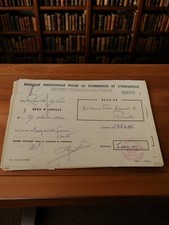 Lot vintage reçus d'espèce