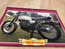 LF Harris Matchless 500 G80 1987 fiche carte moto passion collection Atlas
