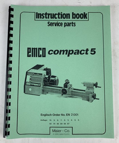 Instruction service parts - service, for