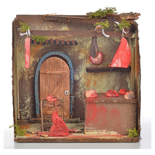 Décor crèche boucherie