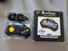 Manette de jeux pour SEGA MEGADRIVE / GENESIS " STRIKER"  , 6 boutons + Boite