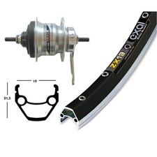 Roue Arrière 28x1, 75 Shimano