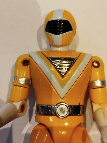 Figurine turbo rangers jaune - figurine,