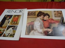 A Renoir  reproductions peintures  CARTONNEES YVONNE  CHRITINE  LEROLLE  a piano