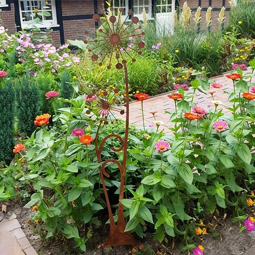 Piquet jardin rouille fer - de,