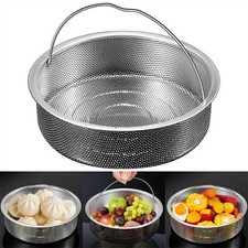 Panier Vapeur Multifonctionnel en Acier Inoxydable avec Poignées pour Cuisine