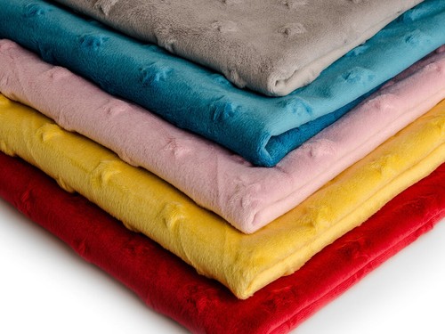 Tricot minkee motif - minkee, convexe