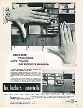 PUBLICITE ADVERTISING 014   1963   LES HUCHERS-MINVIELLE   meubles