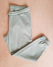 Pantalon jogging femme vert clair à poches, cordon, intérieur doux. C&A. 46/48