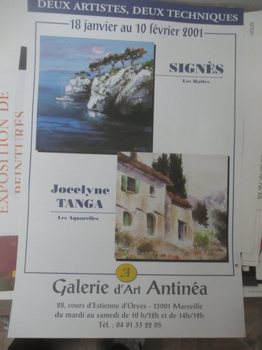 Affiche exposition signès - signès, &