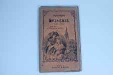 Carte Unter Elsass 1900 Toilée   65x 52 cm Strasbourg Alsace Ht-Rhin W. Heinrich