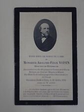 Ancien Faire part Avis de décès de Mr Voisin médecin à Ernée le 11 octobre 1906