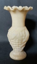 OPALINE DE FOIRE VASE COULEUR  EPIS DE MAIS  PORTIEUX VALLERYSTHAL