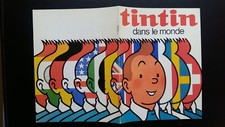 Tintin dans le monde album promotionnel superbes photos d'objets 1971 Publiart