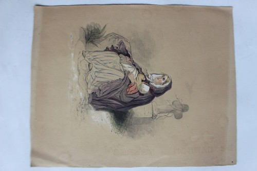 Dessin original crayon - au,