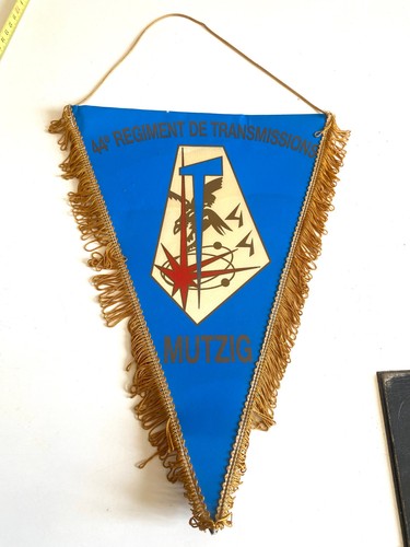 Ancien grand fanion militaire - fanion,