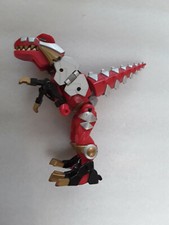 Power Rangers Bandai Dino Thunder Red Ranger Zord Transforming T-Rex 7.5" 2003
