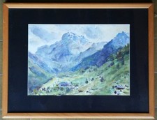 Tableau aquarelle : paysage de