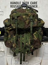 GENUINE BRITISH ARMY OLD SCHOOL BERGHAUS RUCKSACK DPM CAMO COMPLETE NEW NOS !!!!
