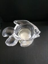  Cristal de Vannes le Châtel  en forme Poisson Lune Cendrier  Vintage