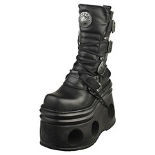 Bottines New Rock METALLIC M-373-S94 Noir Unisex - 38 EU