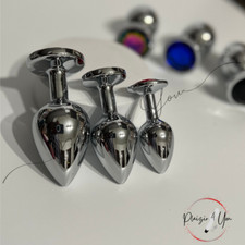 Sextoy Bijou Plug Anal Plaisir Sexuel Homme Femme en Metal Prostate Taille S L M