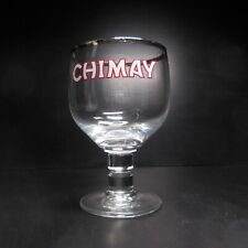 N9866 verre cristal bière Chimay dorure argent blanc transparent vintage bistrot
