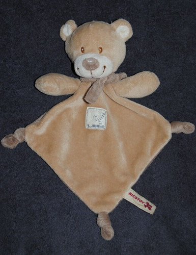 Doudou plat ours nicotoy - plat,