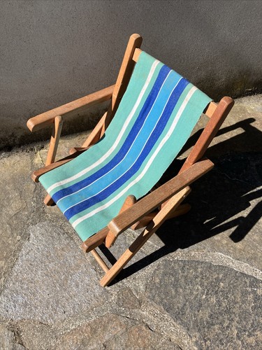 Ancienne chaise pliante bois - ancienne,