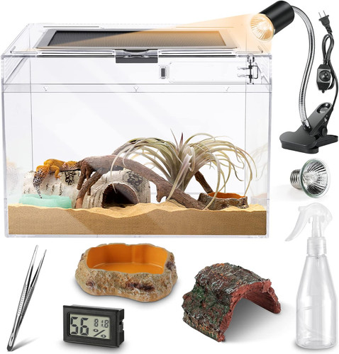 7pc reptile terrarium - 7pc, starter