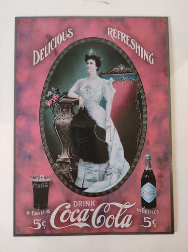 Plaque publicitaire coca cola - publicitaire, coca-cola
