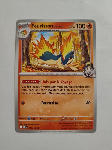 Carte pokémon feurisson - pokémon, de
