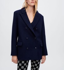 Maje manteau femme - bleu, marine